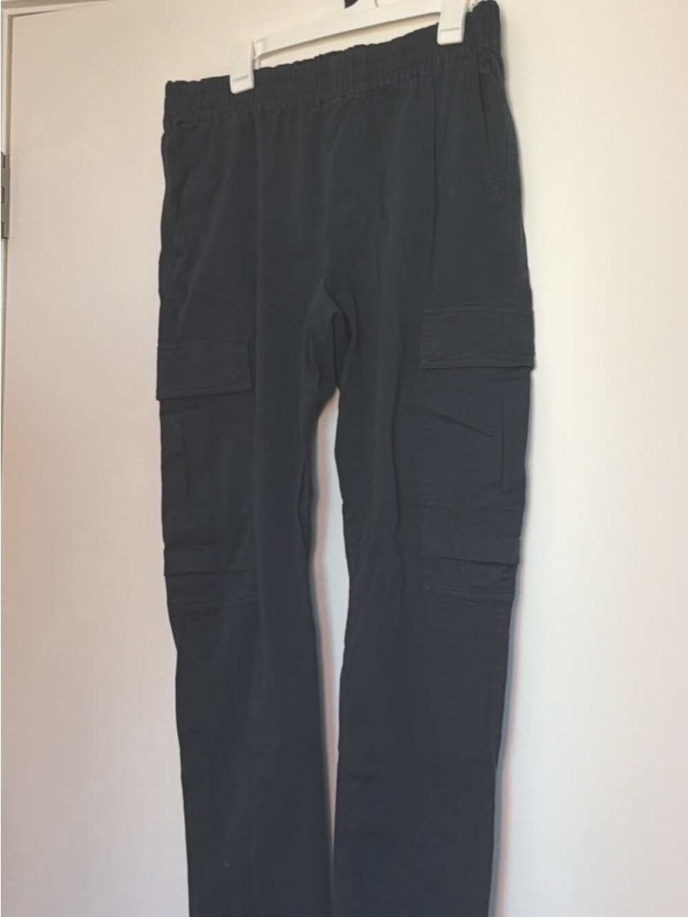 J Brand Men's Black Cargo Pants with Elastic Waist